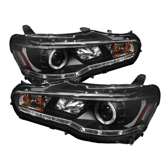 Spyder Auto 5042231 (Spyder Signature) Projector Headlights - LED Halo - DRL - Black