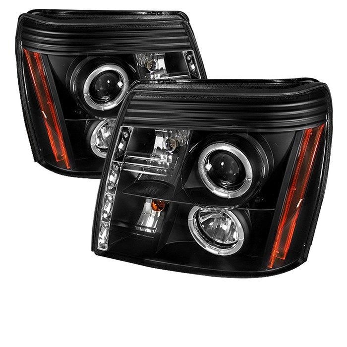 Spyder Auto 5042286 (Spyder Signature) Projector Headlights - LED Halo - DRL - Black
