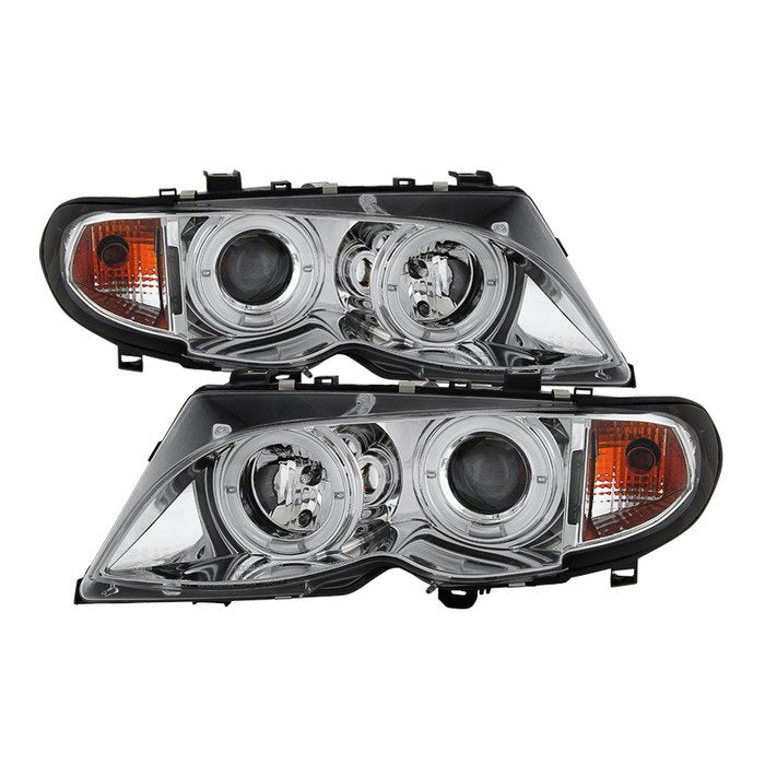Spyder Auto 5042408 (Spyder Signature) Projector Headlights 1PC - LED Halo - Chrome
