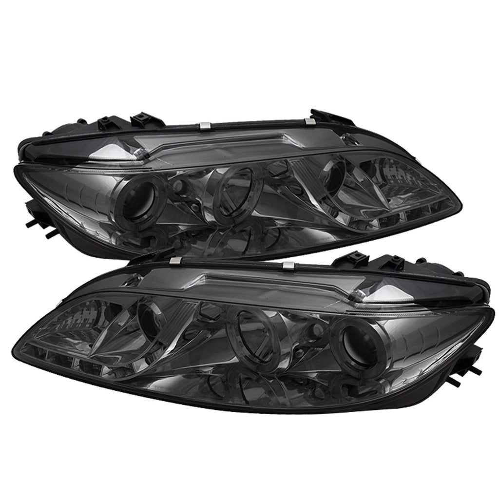 Spyder Auto 5042545 (Spyder Signature) Projector Headlights - LED Halo - DRL - Smoke
