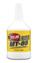 Load image into Gallery viewer, 75w85 Gear Oil Mt-85 Manual Transmission GL-4 1 Quart Red Line Oil