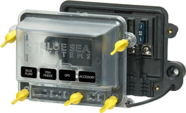 BLUE SEA 5056100-BSS FUSE BLOCK STBLADE H2O 4CIRC FUSE M