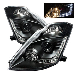 Spyder Auto 5064738 (Spyder Signature) Projector Headlights - DRL - Black
