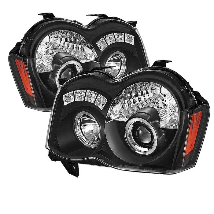 Spyder Auto 5070166 (Spyder Signature) Projector Headlights - LED Halo - Black