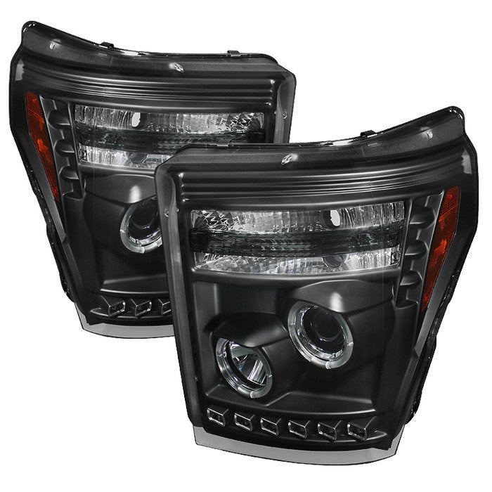 Spyder Auto 5070272 (Spyder Signature) Projector Headlights - LED Halo - DRL - Black