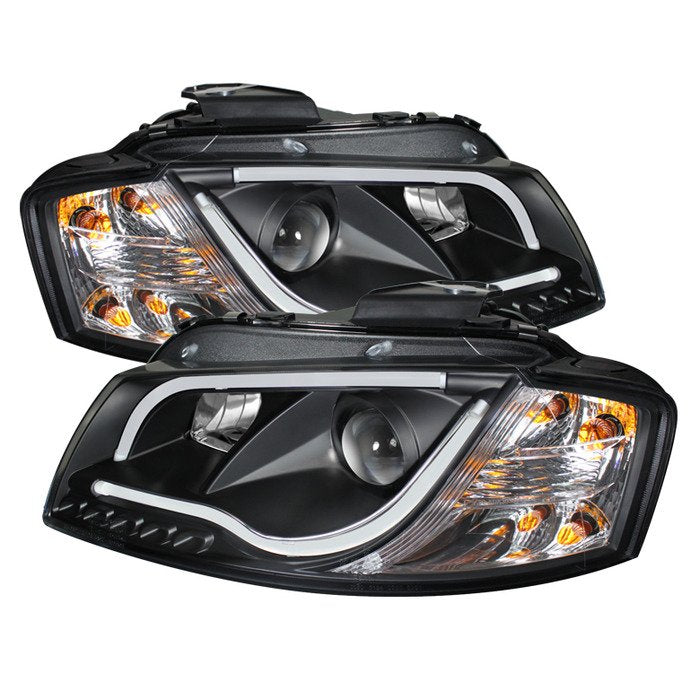 Spyder Auto 5071934 (Spyder Signature) Projector Headlights - Light Tube - DRL - Black