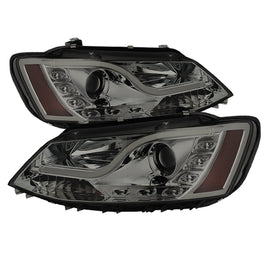 Spyder Auto 5073655 (Spyder Signature) Projector Headlights - Light Tube - DRL - Smoke