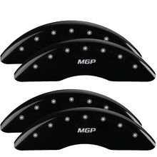 Load image into Gallery viewer, MGP Caliper Covers 51011SMGPBK Set of 4: Black finish, Silver MGP