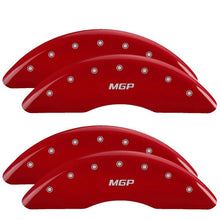 Load image into Gallery viewer, MGP Caliper Covers 51011SMGPRD Set of 4: Red finish, Silver MGP