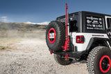 Road Armor 518RTCRPMB Stealth Tire Carrier Assembly; Rear; 4 Gallon Rotopax Mount; Texture Black;
