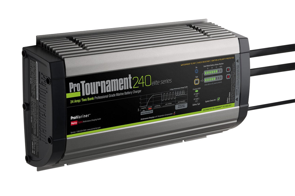 PRO MARINER 52024 240 ELITE 24 AMP  2-BANK PFG WP BC