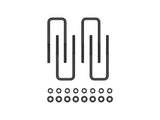 ICON Vehicle Dynamics 52100 Leaf Spring Axle U-Bolt Kit