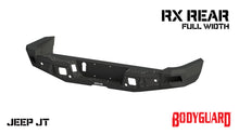 Load image into Gallery viewer, 2020-2025 Jeep Gladiator Rear Bumper Full width Sensor Cutouts Reverse Light Cutouts Bare Metal Bodyguard Bumpers