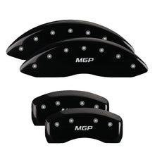 Load image into Gallery viewer, MGP Caliper Covers 54013SMGPBK Set of 4: Black finish, Silver MGP