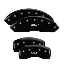 Load image into Gallery viewer, MGP Caliper Covers 54015SMGPBK Set of 4: Black finish, Silver MGP