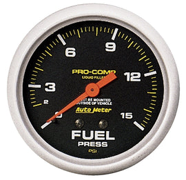 AutoMeter 5411 Traditional incandescent lighting illuminates around the perimeter of the dial