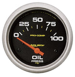 AutoMeter 5427 Traditional incandescent lighting illuminates around the perimeter of the dial