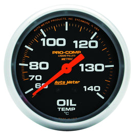 AutoMeter 5441 Traditional incandescent lighting illuminates around the perimeter of the dial