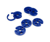 Lokar 55-190-12 Spin N Snap Wire Routing Kit; 7-8mm; Incl. 2/3/4 Place; 2 Each; Blue;