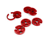 Lokar 55-190-13 Spin N Snap Wire Routing Kit; 7-8mm; Incl. 2/3/4 Place; 2 Each; Red;