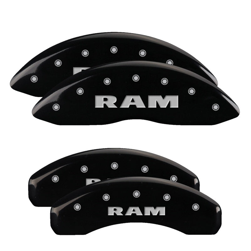 MGP Caliper Covers 55001SRAMBK Set of 4: Black finish, Silver RAM