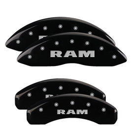 MGP Caliper Covers 55001SRAMBK Set of 4: Black finish, Silver RAM
