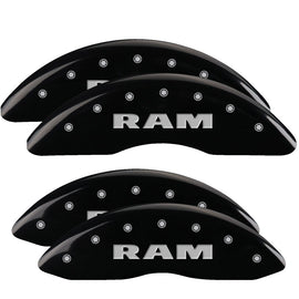 MGP Caliper Covers 55002SRAMBK Set of 4: Black finish, Silver RAM