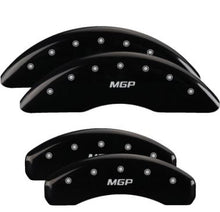 Load image into Gallery viewer, MGP Caliper Covers 55006SMGPBK Set of 4: Black finish, Silver MGP