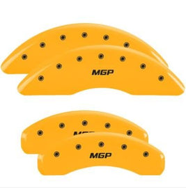 MGP Caliper Covers 55006SMGPYL Set of 4: Yellow finish, Black MGP