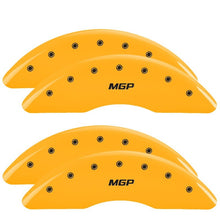 Load image into Gallery viewer, MGP Caliper Covers 55007SMGPYL Set of 4: Yellow finish, Black MGP
