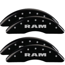 Load image into Gallery viewer, MGP Caliper Covers 55007SRAMBK Set of 4: Black finish, Silver RAM