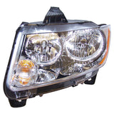 Crown Automotive Jeep Replacement 55079379AE Left Halogen Headlight Assembly for 11-13 Jeep WK Grand Cherokee; Incl. Bulbs