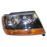 Crown Automotive Jeep Replacement 55155128AB Right Headlight w/o Headlamp Leveling Device for 99/02 Jeep WJ Grand Cherokee