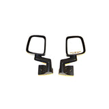 Omix 1100209 Door Mirror Kit; Black; Left And Right;