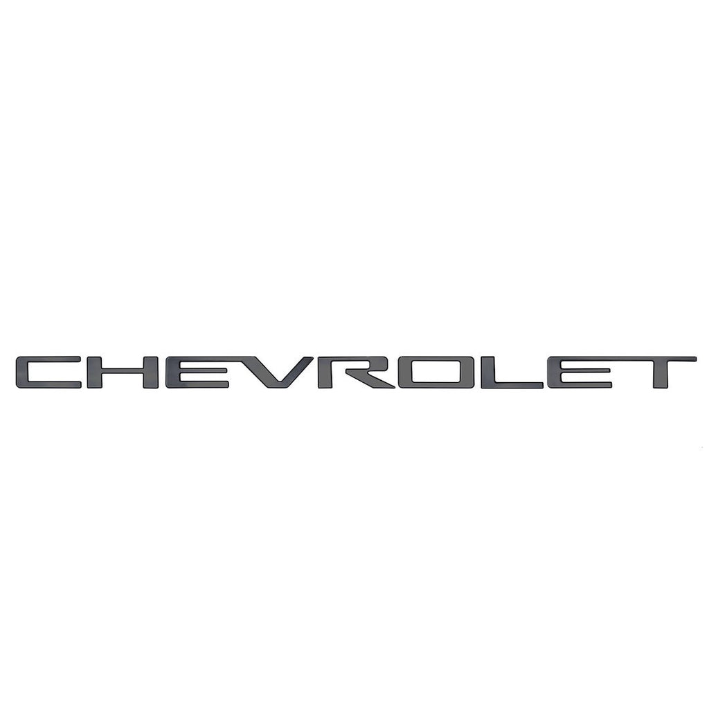 PUTCO 55551BPGM CHEVROLET LETTERING EMBLEMS; BLACK