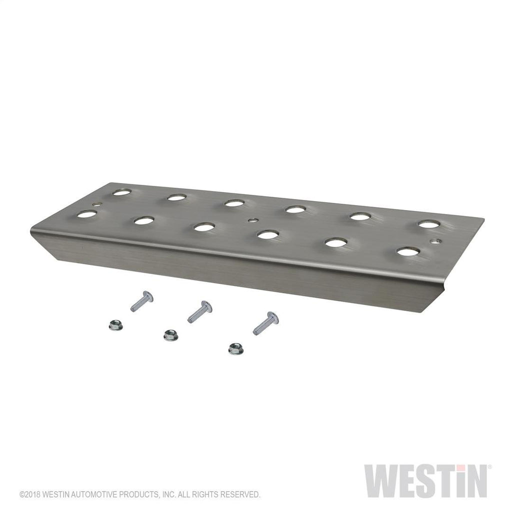Westin 56-100011 HDX Stainless Drop Replacement Step Plate Kit; 11 in. Step Plate w/Screws;