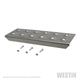 Westin 56-100011 HDX Stainless Drop Replacement Step Plate Kit; 11 in. Step Plate w/Screws;