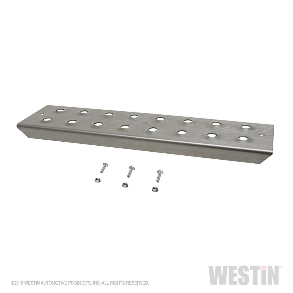 Westin 56-100015 HDX Stainless Drop Replacement Step Plate Kit; 15 in. Step Plate w/Screws;