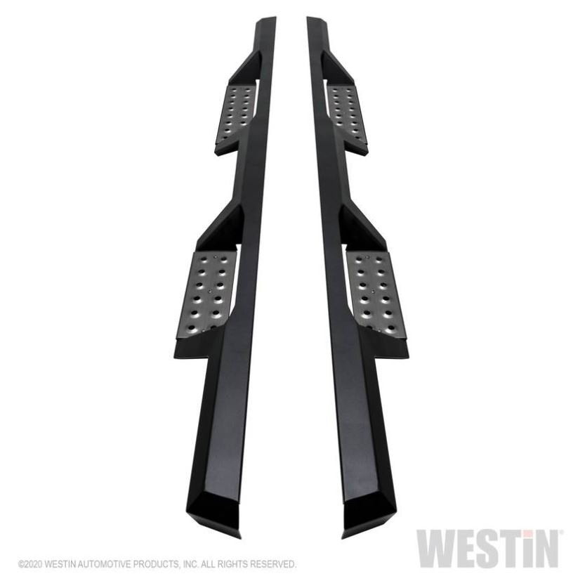Westin 56-116852 HDX Stainless Drop Nerf Step Bars; Textured Black; Stainless Steel;