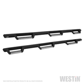 Westin 56-5345752 HDX Stainless Drop Wheel To Wheel Nerf Step Bars; Textured Black;