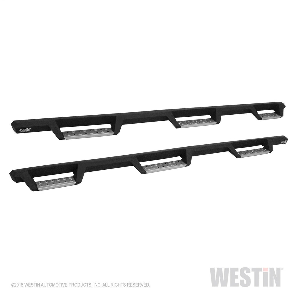 Westin 56-5345852 HDX Stainless Drop Wheel To Wheel Nerf Step Bars; Textured Black;
