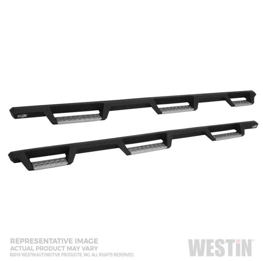 Westin 56-5346952 HDX Stainless Drop Wheel To Wheel Nerf Step Bars; Textured Black;