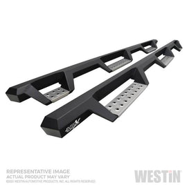 Westin 56-5347752 HDX Stainless Drop Wheel To Wheel Nerf Step Bars; Steel; Textured Black;