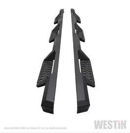 Westin 56-534775 HDX Drop Wheel to Wheel Nerf Step Bars; Steel; Textured Black;