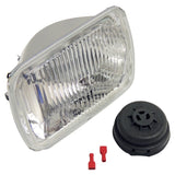 Crown Automotive Jeep Replacement 56000887 Left or Right Headlight for Jeep XJ Cherokee, Export only. Bulb not included.