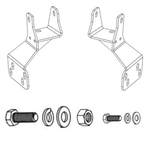 Go Rhino 561760TK Mounting brackets are application-specific for a precise fit on your vehicle