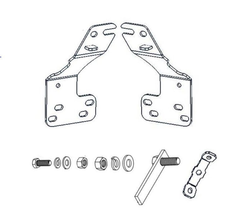 Go Rhino 561860TK Mounting brackets are application-specific for a precise fit on your vehicle