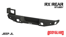 Load image into Gallery viewer, 2018-2025 Jeep Wrangler JL Rear Bumper Sensor Cutouts Reverse Light Cutouts Bare Metal Bodyguard Bumpers