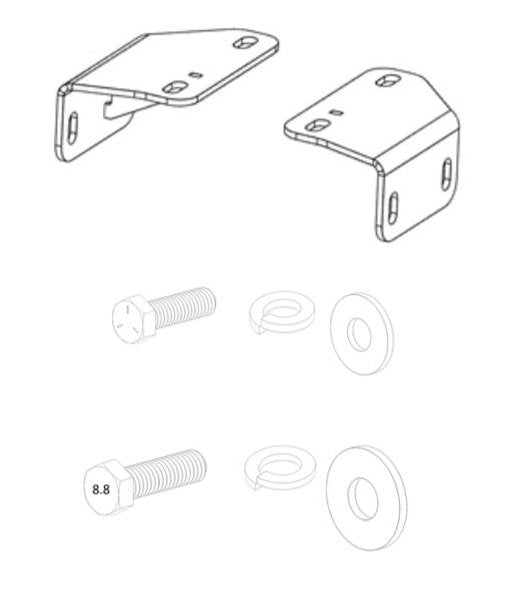 Go Rhino 562260TK Mounting brackets are application-specific for a precise fit on your vehicle