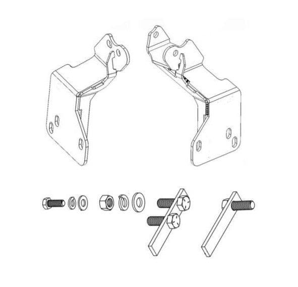 Go Rhino 562960TK Mounting brackets are application-specific for a precise fit on your vehicle
